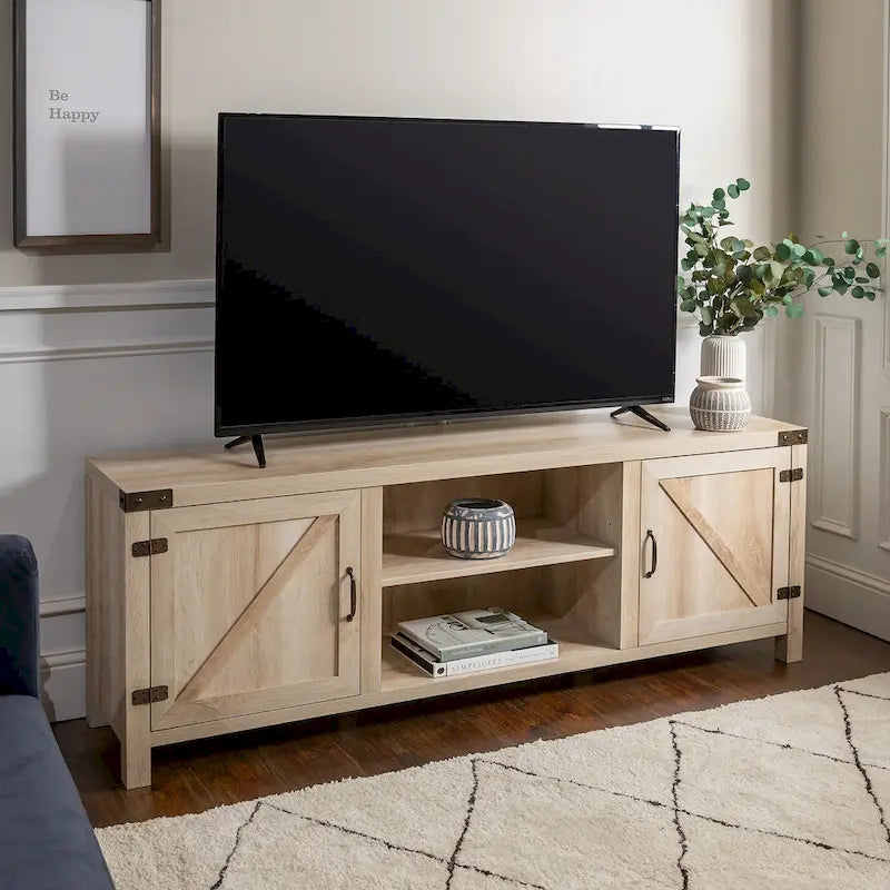 Middlebrook Firebranch 70-inch Barn Door TV Stand