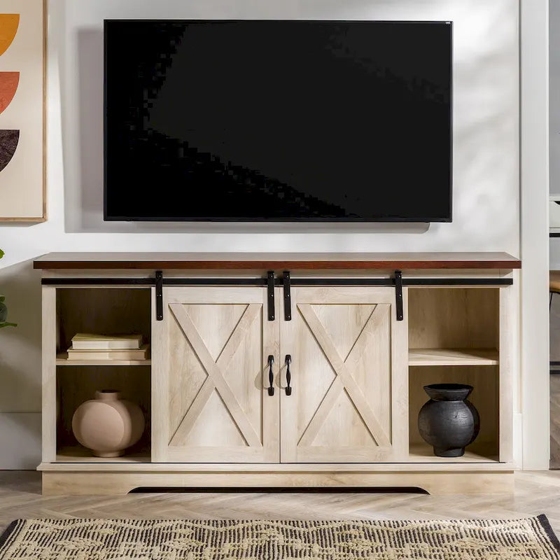 Middlebrook Wind Gap 58-inch Sliding Barn Door TV Stand