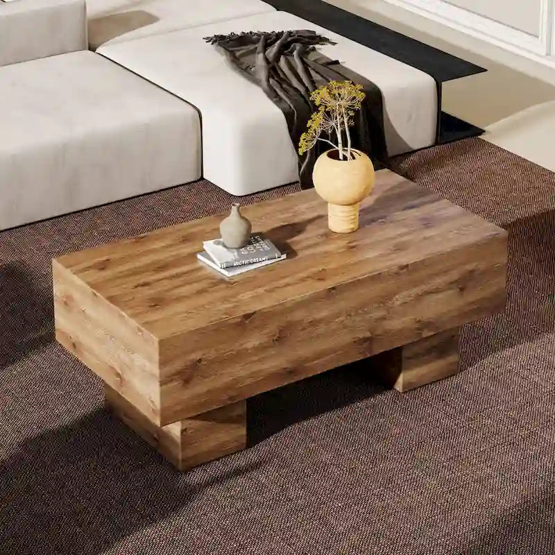 Modern Simple Texture Sticker MDF Coffee Table