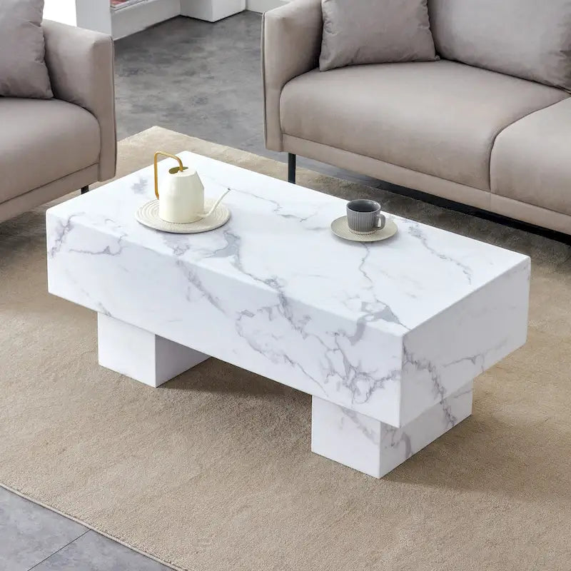 Modern Simple Texture Sticker MDF Coffee Table