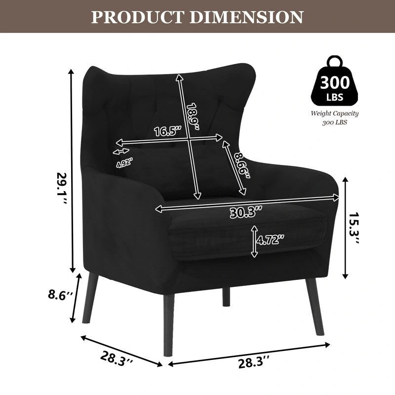 2-Piece Modern Velvet Living Room Couch Set Upholstered