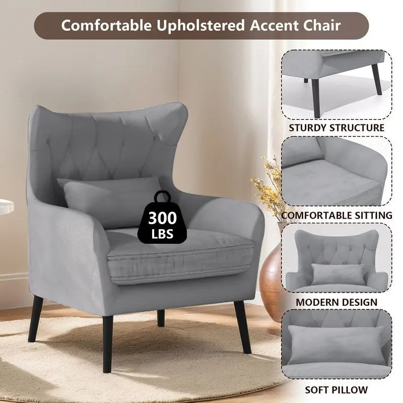 2-Piece Modern Velvet Living Room Couch Set Upholstered