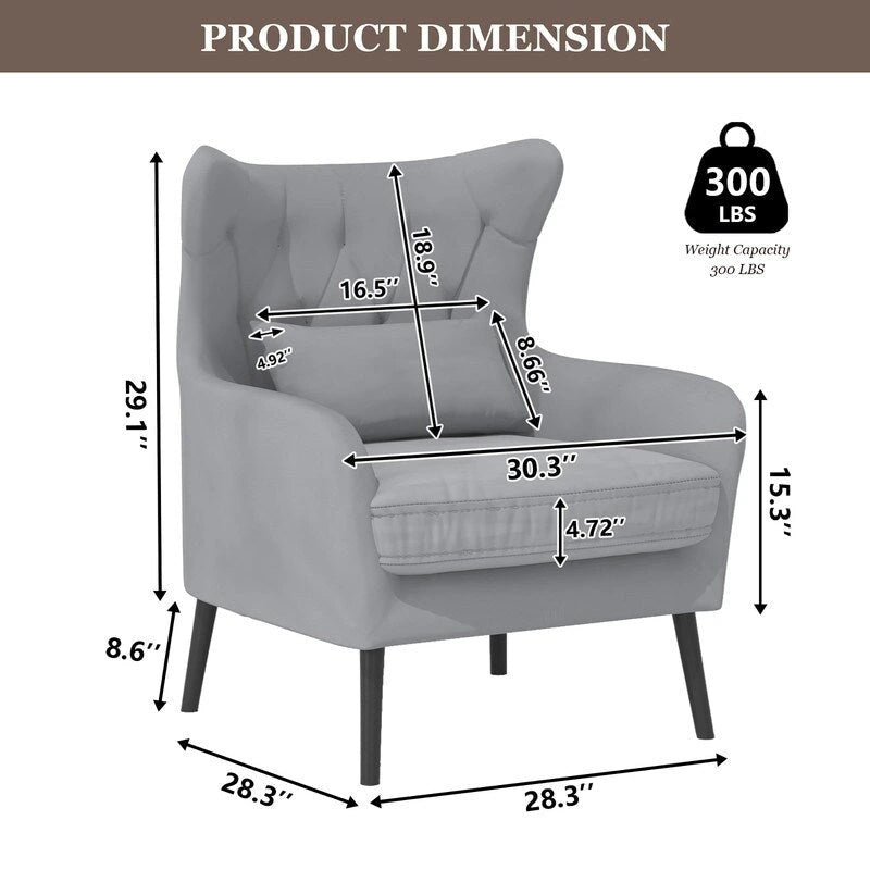 2-Piece Modern Velvet Living Room Couch Set Upholstered