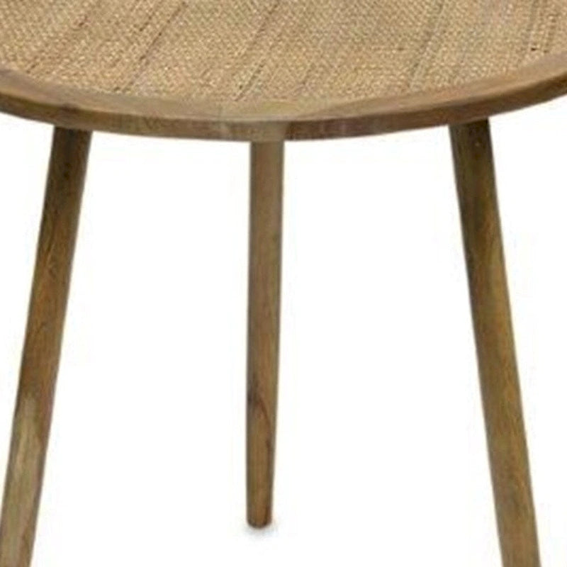 HomeRoots Set of Three 24 Brown Round End Tables - 23.25' X '24' X '23.25