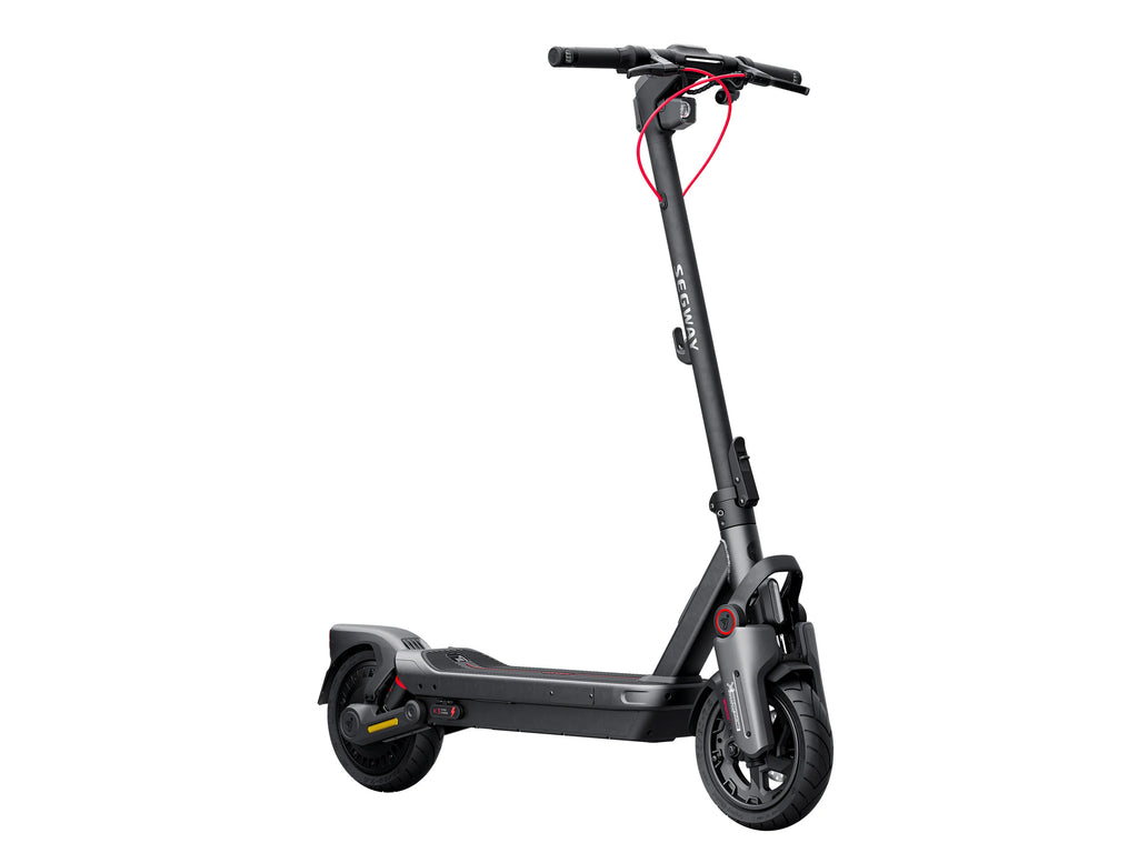 Segway Ninebot MAX G3 elektrische scooter, dubbele hydraulische vering close-up