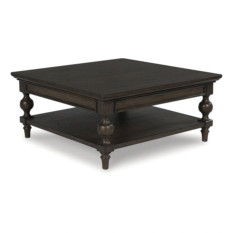 Signature Design by Ashley Veramond Dark Brown Square Cocktail Table - 42 W x 42 D x 18.63 H