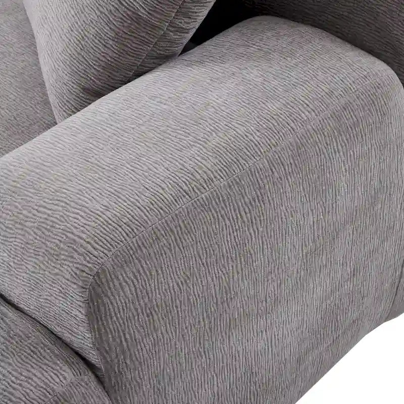111 Polyester L-Shape Modular Sectional Sofa with High-Density Foam, 27 Deep Seat and Anti-Wrinkle Chenille Fabric