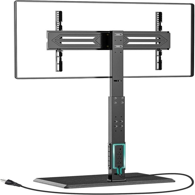 Floor TV Stand with Power Outlet