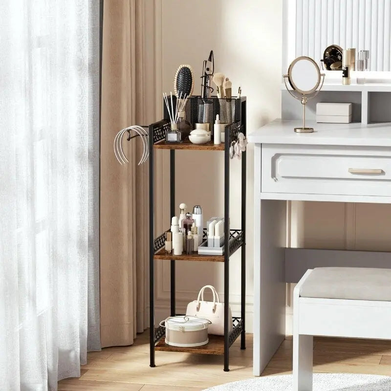 3-Tier Bathroom Shelf Organizer - 11.42D x 9.85W x 32.68H