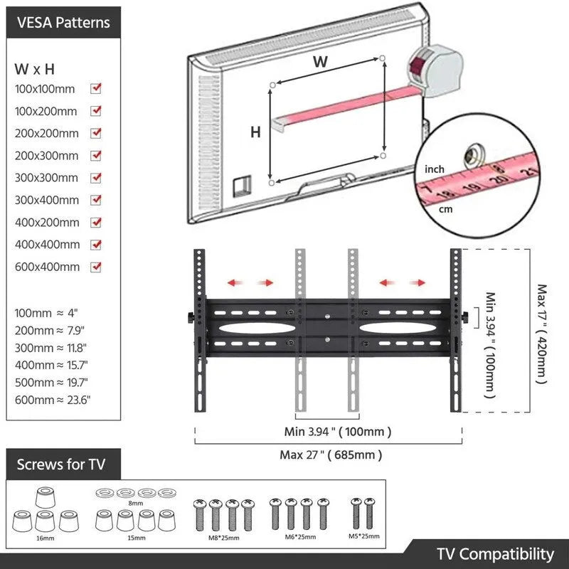 Mobile TV Stand with Wheels