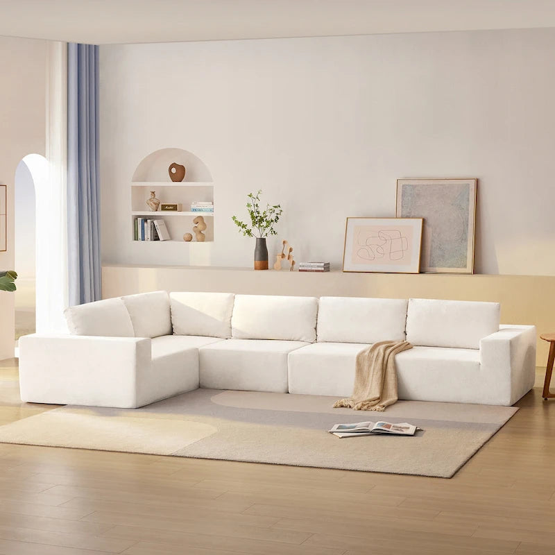 Modular Sectional Sofa, L Shaped Sectional Couch, Cloud Couch Set