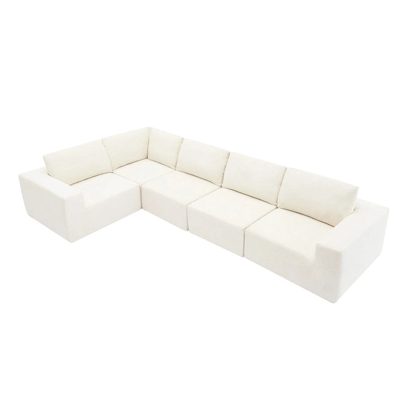 Modular Sectional Sofa, L Shaped Sectional Couch, Cloud Couch Set