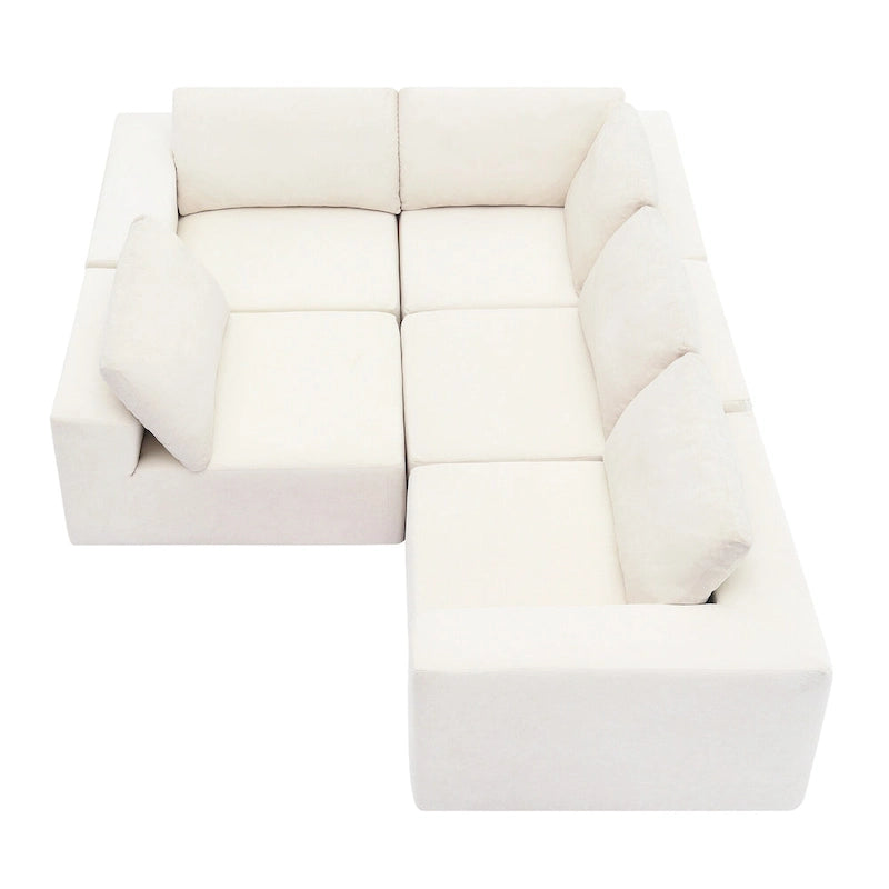 Modular Sectional Sofa, L Shaped Sectional Couch, Cloud Couch Set