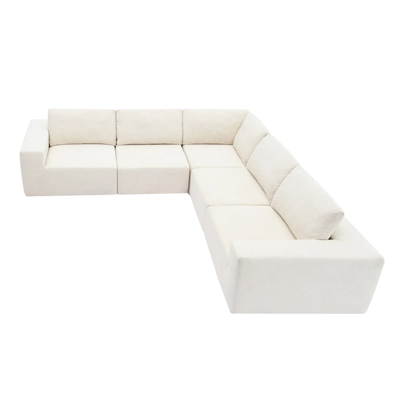 Modular Sectional Sofa, L Shaped Sectional Couch, Cloud Couch Set