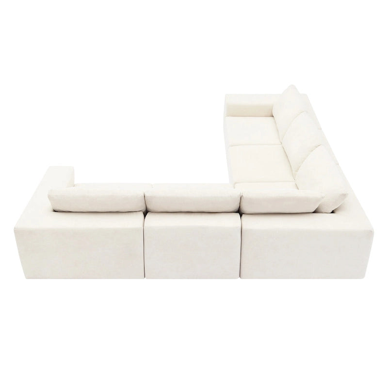 Modular Sectional Sofa, L Shaped Sectional Couch, Cloud Couch Set