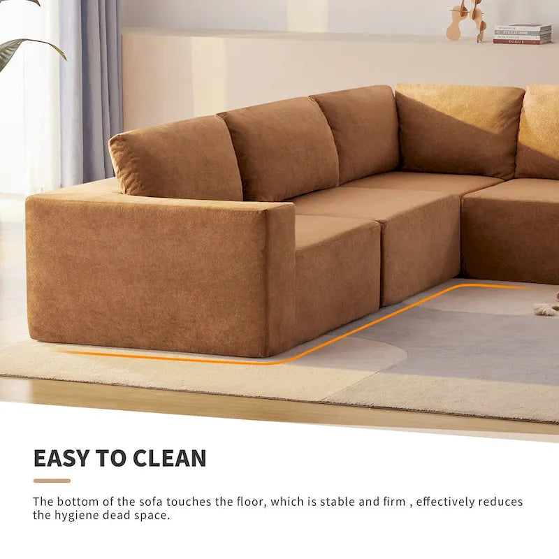 Modular Sectional Sofa, L Shaped Sectional Couch, Cloud Couch Set