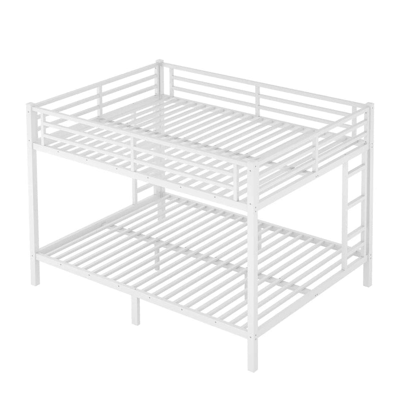 Metal Queen over Queen Bunk Bed for Teens and Adults,Space-Saving/Noise Reduced/No Box Spring Needed