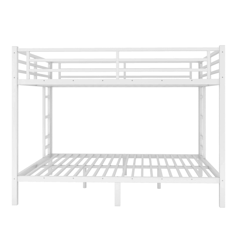 Metal Queen over Queen Bunk Bed for Teens and Adults,Space-Saving/Noise Reduced/No Box Spring Needed
