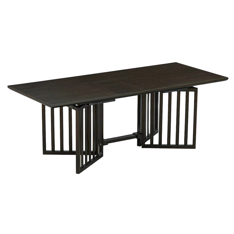 9-Piece Farmhouse Dining Set with Extendable Table & 8 Chairs