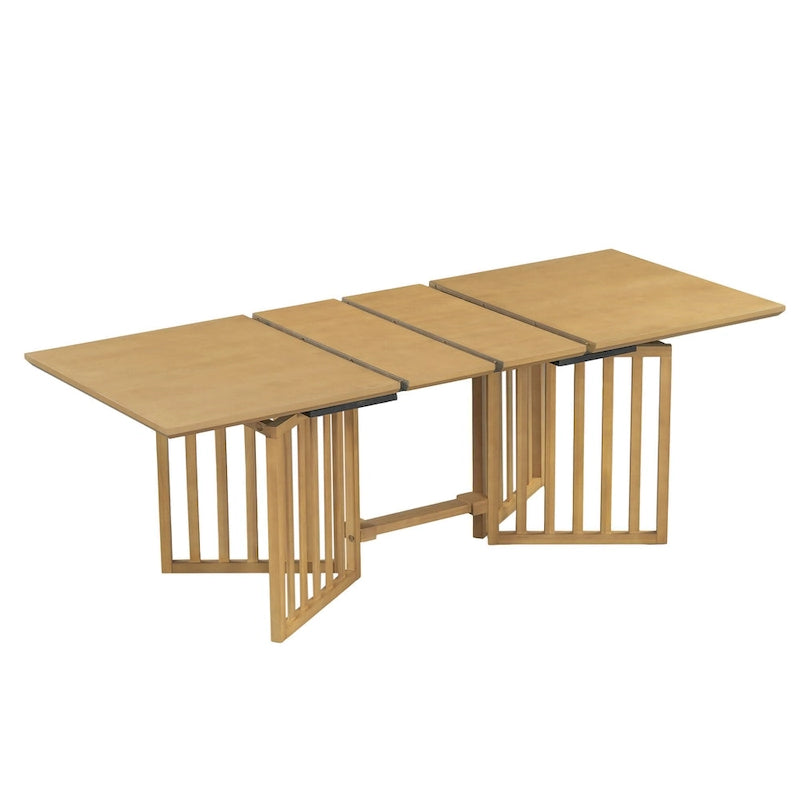 9-Piece Farmhouse Dining Set with Extendable Table & 8 Chairs