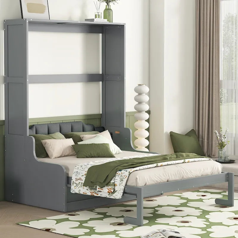 Modern Queen Size Multi-function Murphy Bed with Cushion