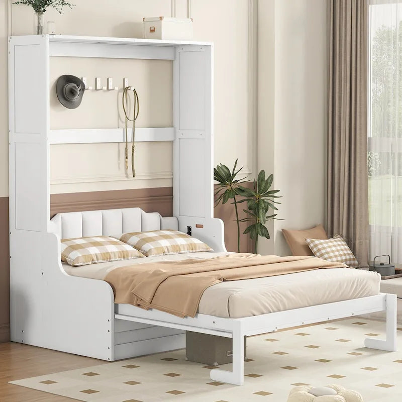 Modern Queen Size Multi-function Murphy Bed with Cushion