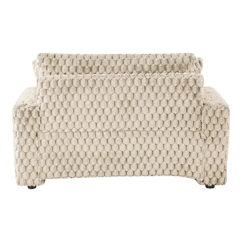 Furniture of America Lanturn Modern Soft Upholstered 2-Arm Oversized Chaise