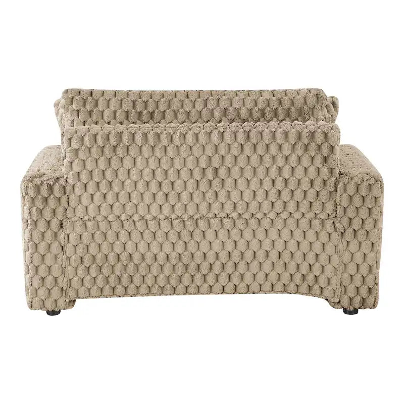 Furniture of America Lanturn Modern Soft Upholstered 2-Arm Oversized Chaise