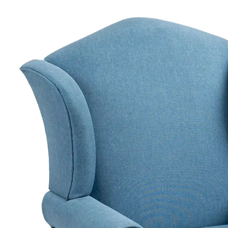 Mid-Century Modern Upholstered Wingback Accent Chair