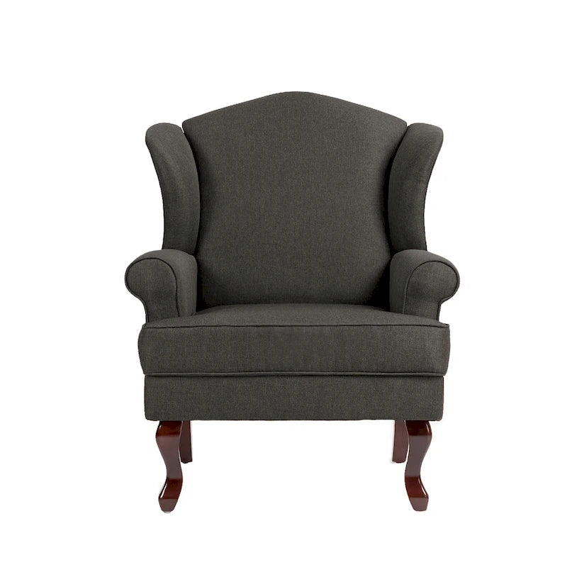 Mid-Century Modern Upholstered Wingback Accent Chair