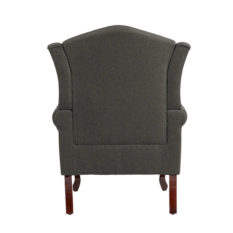 Mid-Century Modern Upholstered Wingback Accent Chair