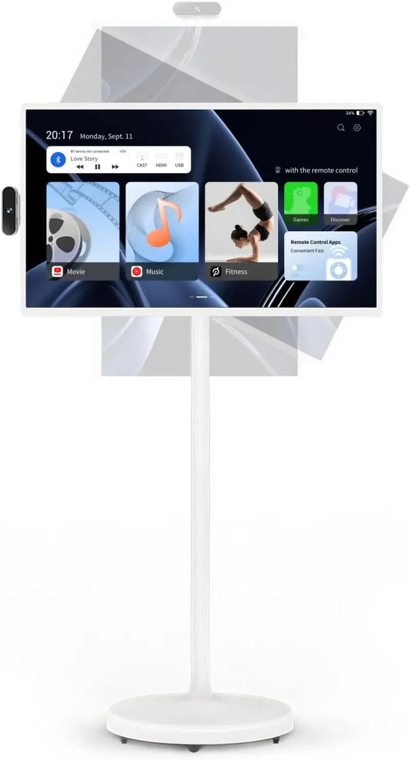 32 inch draagbare Android-tv op wielen met touchscreen
