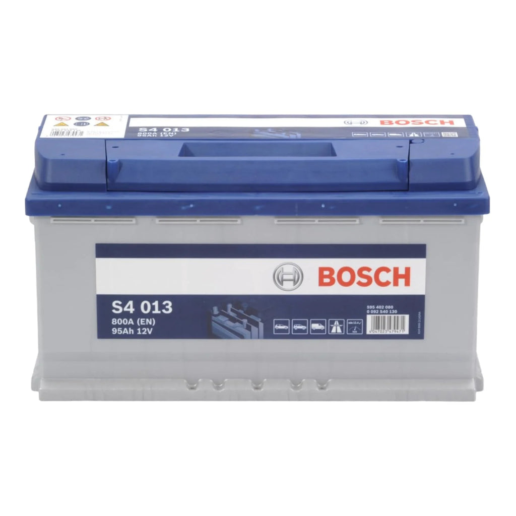 Bosch S4 013 accu van achterzijde