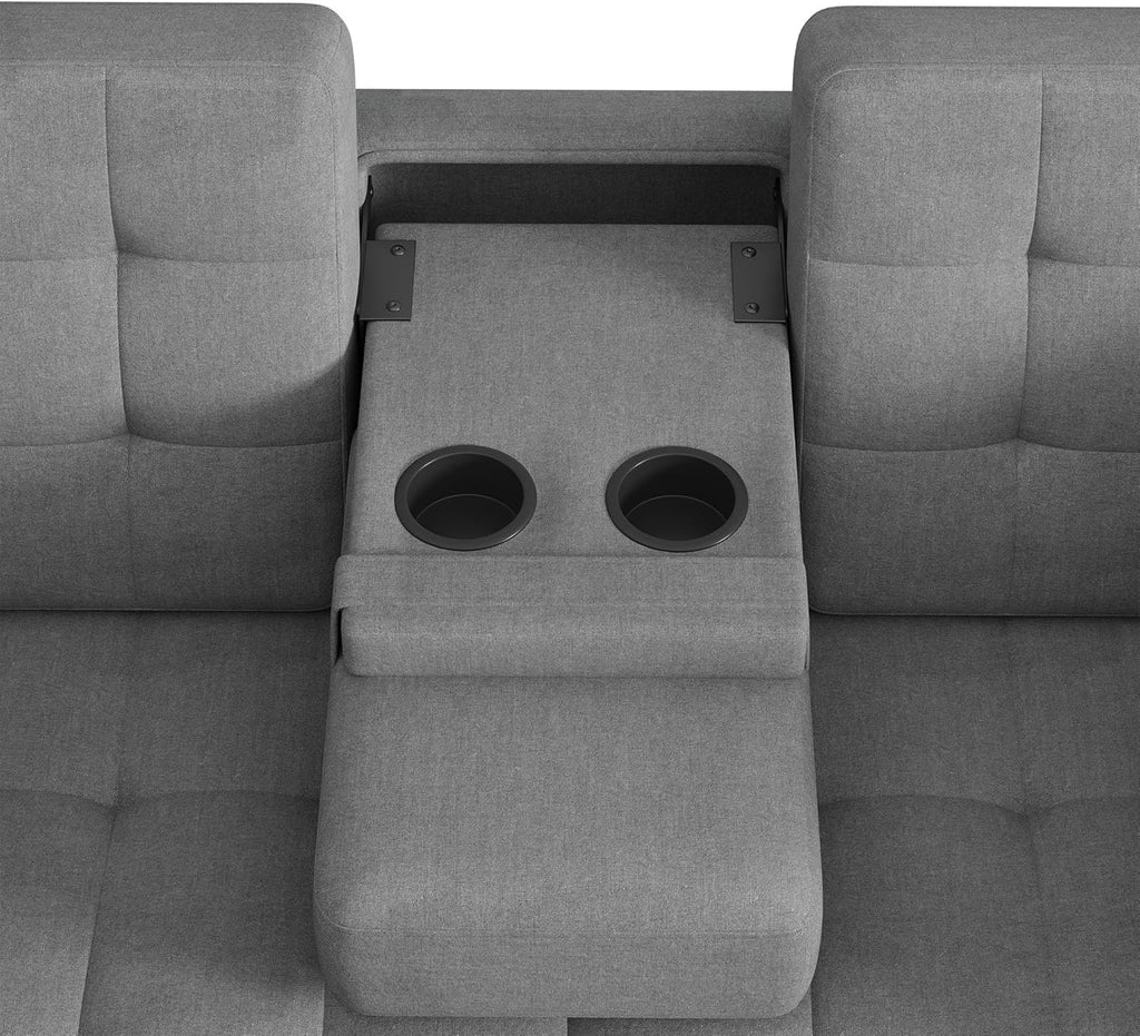 2-Sitzer Schlafsofa Grau mit Stauraum – Aufbau und Nutzung