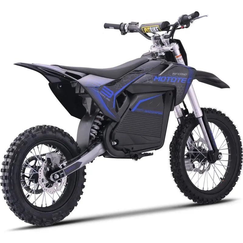 MotoTec 72V Pro crossmotor – achterwiel en achterschokdemper