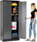 Fedmax stalen garagekast – Fedmax garagekast zwart met zilveren deuren