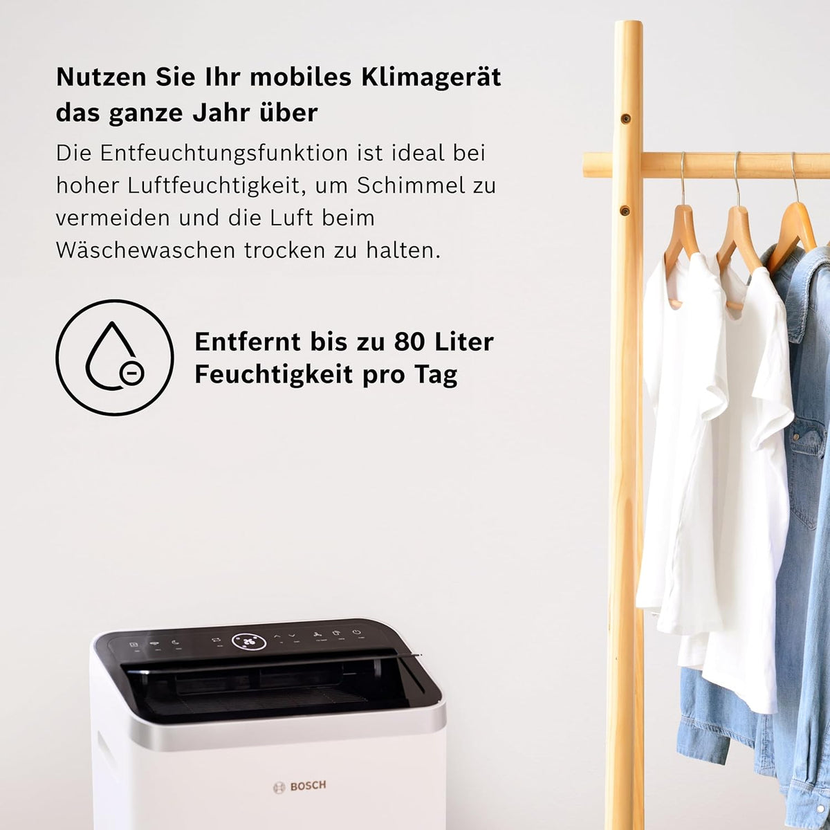 Bosch Cool 4000 Mobiles Klimagerät - 3-in-1: Klimagerät – Frontalansicht 14/66
