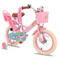 Roze JOYSTAR Little Daisy 14 inch meisjesfiets met voormandje