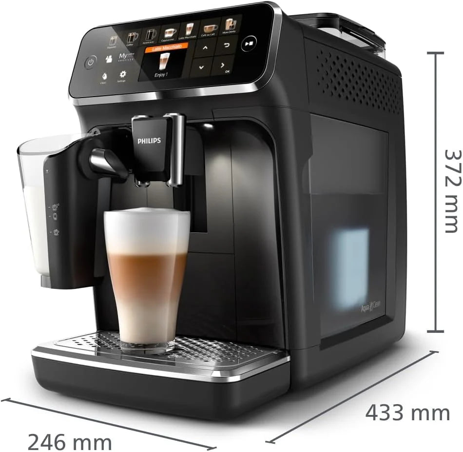Produktbild: Philips Serie 5400 Kaffeevollautomat - Genießen Sie 12 Geträ – Frontansicht