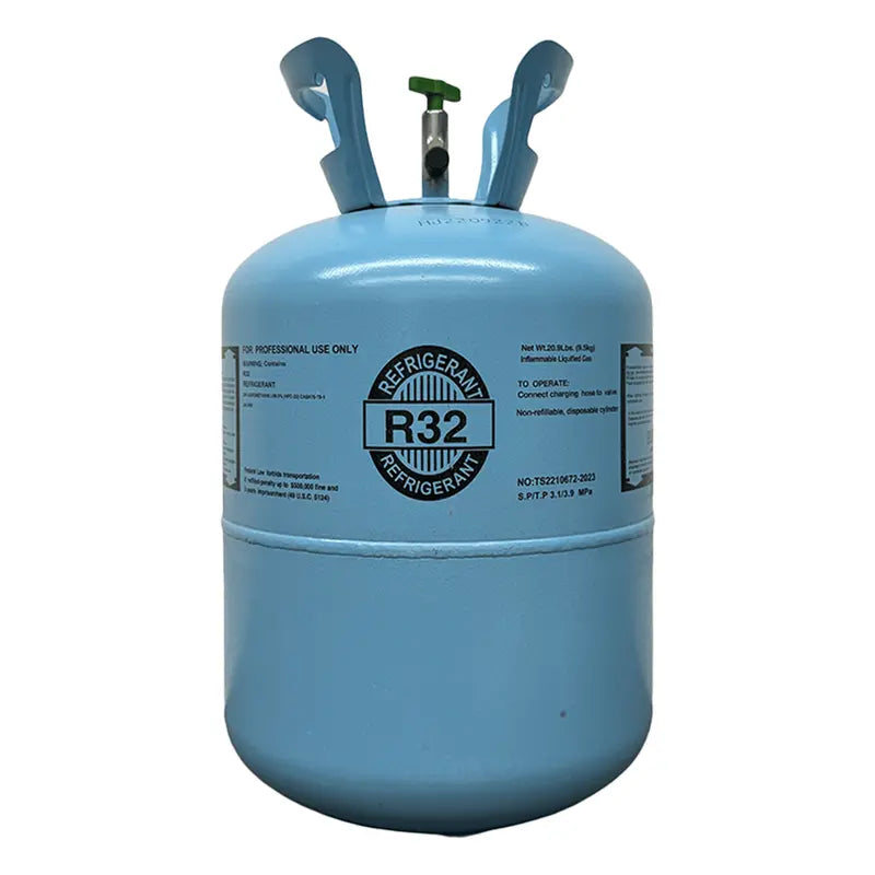 R32 koelmiddel cilinder 9,5 kg – cilinder met 9,5 kg R32 koelmiddel staand