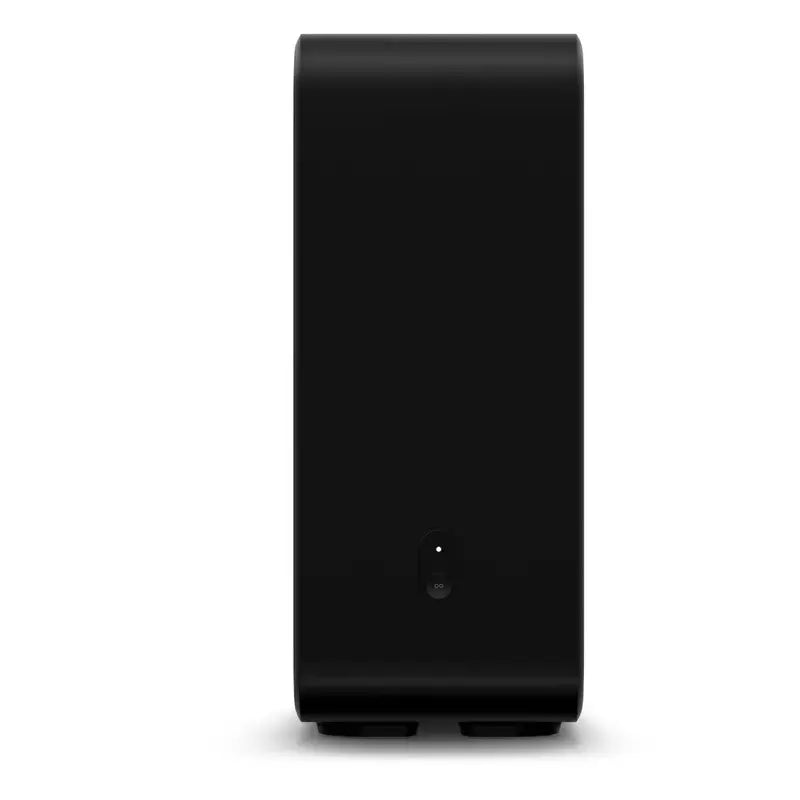 De Sub platliggend naast een Sonos speaker