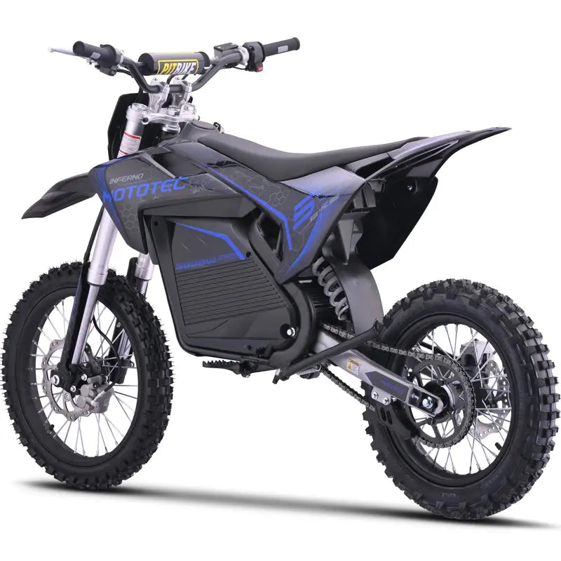 MotoTec 72V Pro crossmotor – hydraulische schijfrem voor