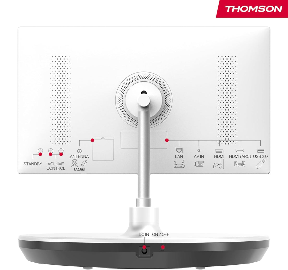 THOMSON Go TV in de woonkamer tijdens het streamen van een serie