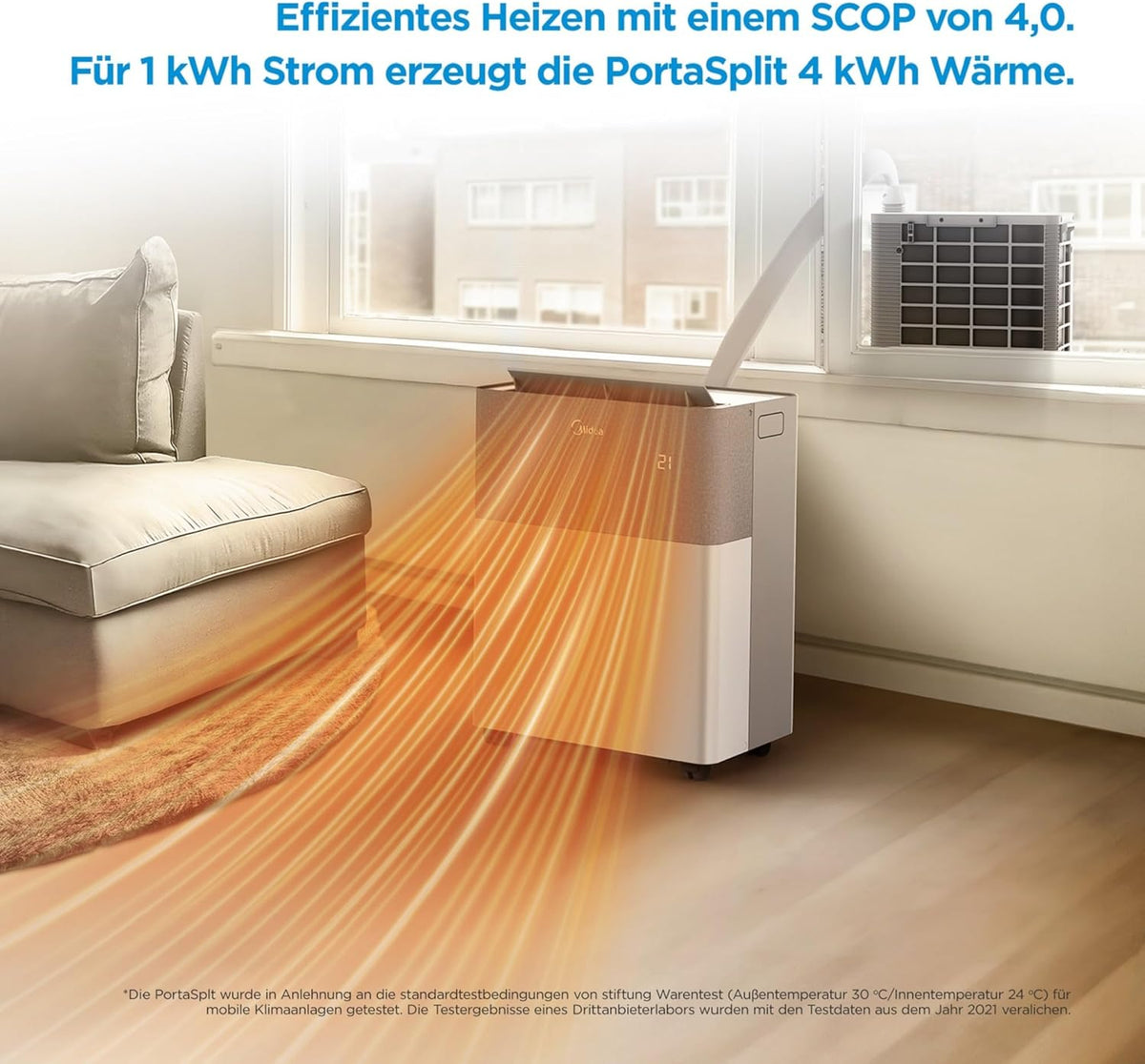 Silent-Modus Anzeige 39 dB(A)