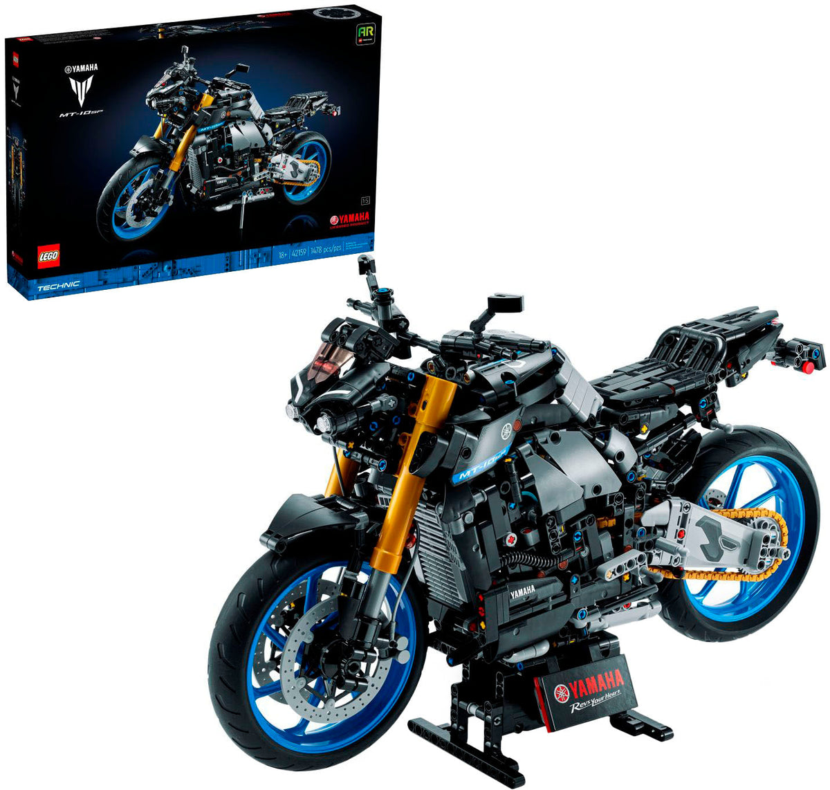 LEGO Technic Yamaha MT-10 SP 42159 motorfiets van opzij