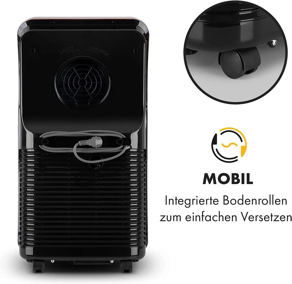 Produktbild: Klarstein Mobile Klimaanlage mit Abluftschlauch – Verpackung und Lieferumfang