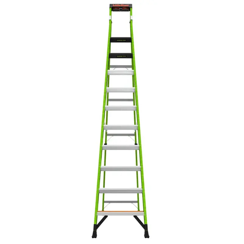Little Giant Sentinel ladder in gebruik bij buitenschilderwerk