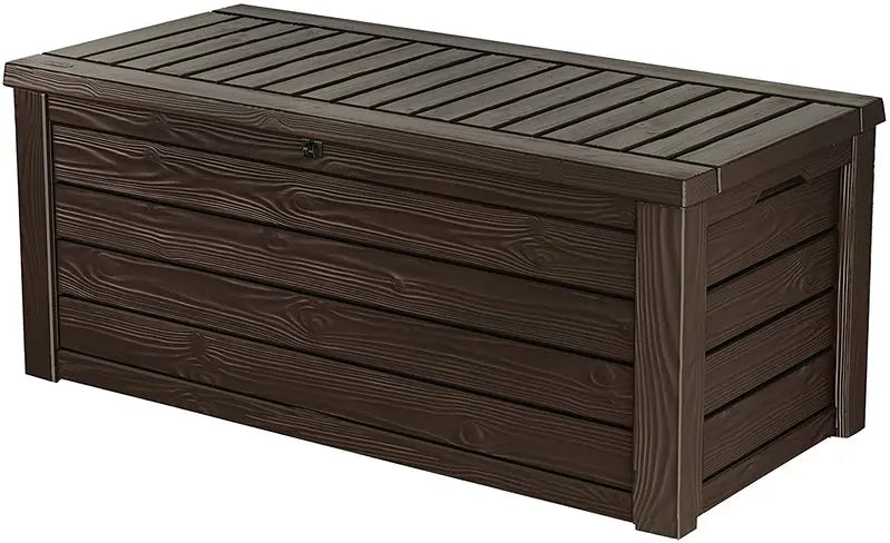 Keter Westwood 150 gallon terrasbox – Keter Westwood terrasbox in bruine houtlook