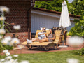 Waldsofa Classic aus Lärchenholz im Garten