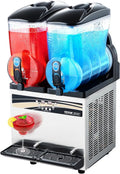 VEVOR slushie machine twee gevulde tanks met dranken